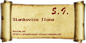 Stankovics Ilona névjegykártya