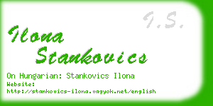 ilona stankovics business card